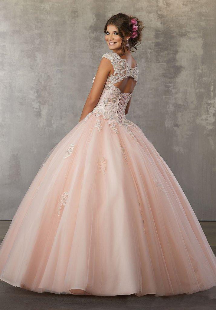 2020 V Neck Pink Ball Gown Quinceaneara Dresses sweet 16 dresses Floor Length Prom vestidos de quinceanera