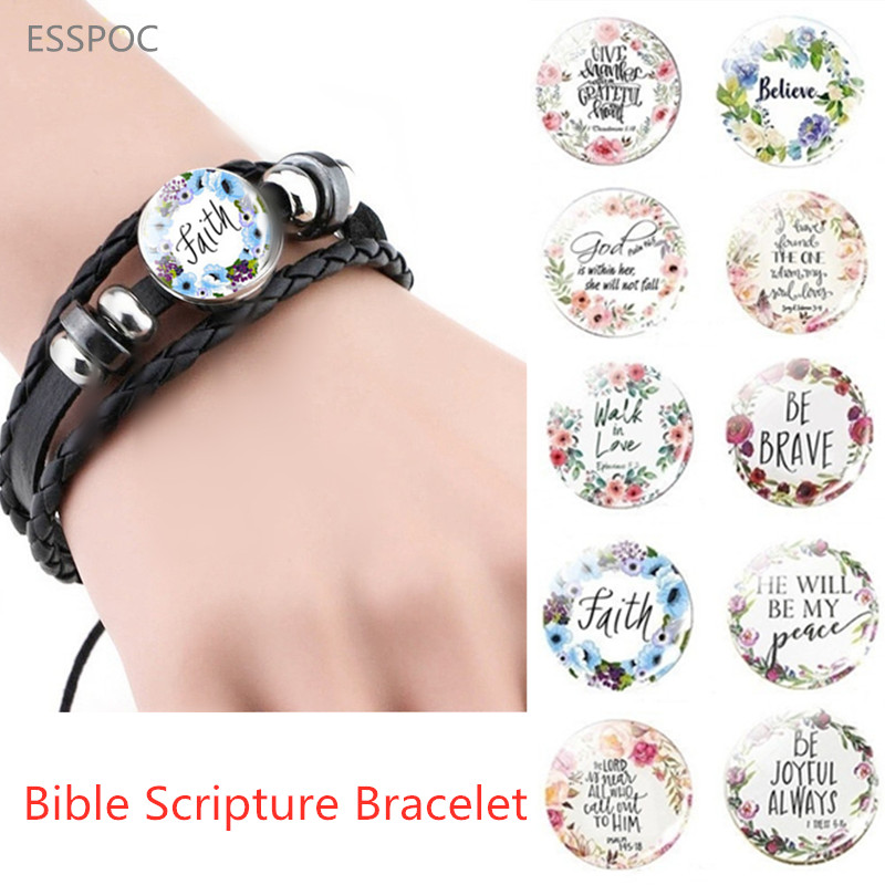 Leather Bracelet Bible Verse Bracelet Bangle It Is Well with My Soul Inspirational Quote Multilayer Braided Buckle
Leather Bracelet Bible Verse Bracelet Bangle It Is Well with My Soul Inspirational Quote Multilayer Braided Buckle