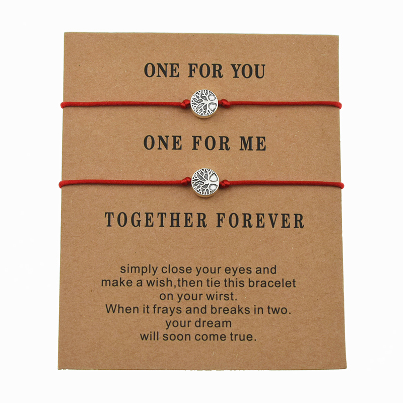 2pcs/set New Black Red String Tree Of Life Charm Best Friend Couple Bracelets For Lovers Women Men's Jewelry Christmas Gift
2pcs/set New Black Red String Tree Of Life Charm Best Friend Couple Bracelets For Lovers Women Men's Jewelry Christmas Gift