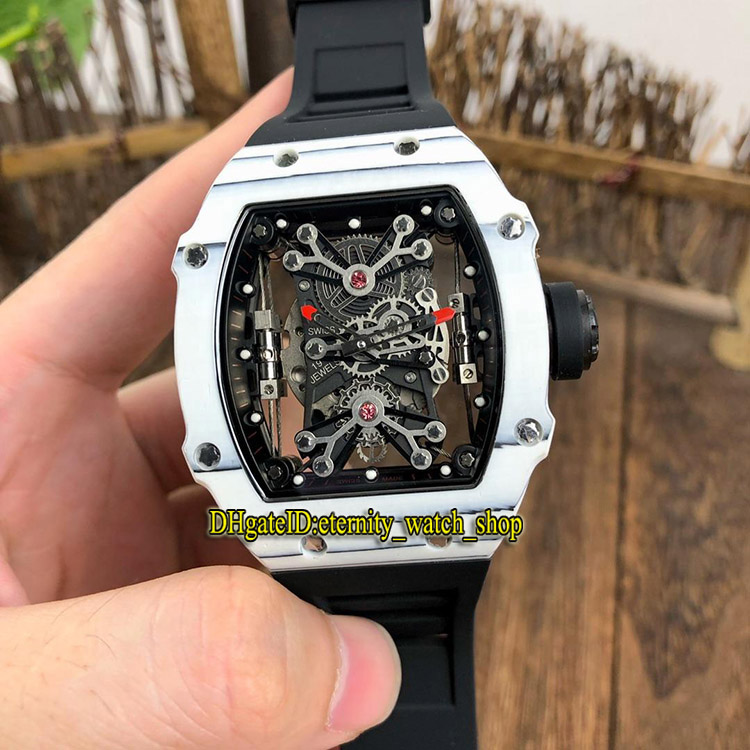 R Top version RM 27-01 Nadal NTPT Carbon Fibre White Case Skeleton Dial Japan Miyota Automatic RM27-01 Mens Watch Rubber Strap Sport Watches, Box
R Top version RM 27-01 Nadal NTPT Carbon Fibre White Case Skeleton Dial Japan Miyota Automatic RM27-01 Mens Watch Rubber Strap Sport Watches, Box