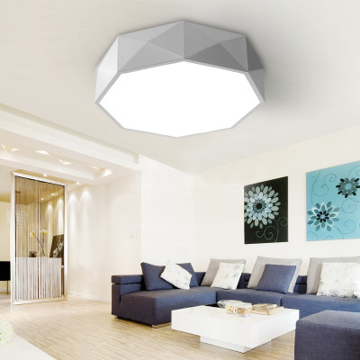 Modern Bedroom Sitting Room LED Ceiling Lights Act Role Ofing Circular Geometric Kitchen Toilet Absorb Dome Light