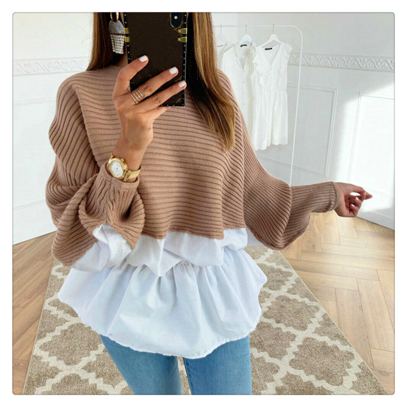 US Women Autumn Long Sleeve Casual Shirt Ladies Round-neck Tops Plus Size Lady Elegant SlimPopular Retro Fashion Sweatshirt, Khaki
US Women Autumn Long Sleeve Casual Shirt Ladies Round-neck Tops Plus Size Lady Elegant SlimPopular Retro Fashion Sweatshirt, Khaki