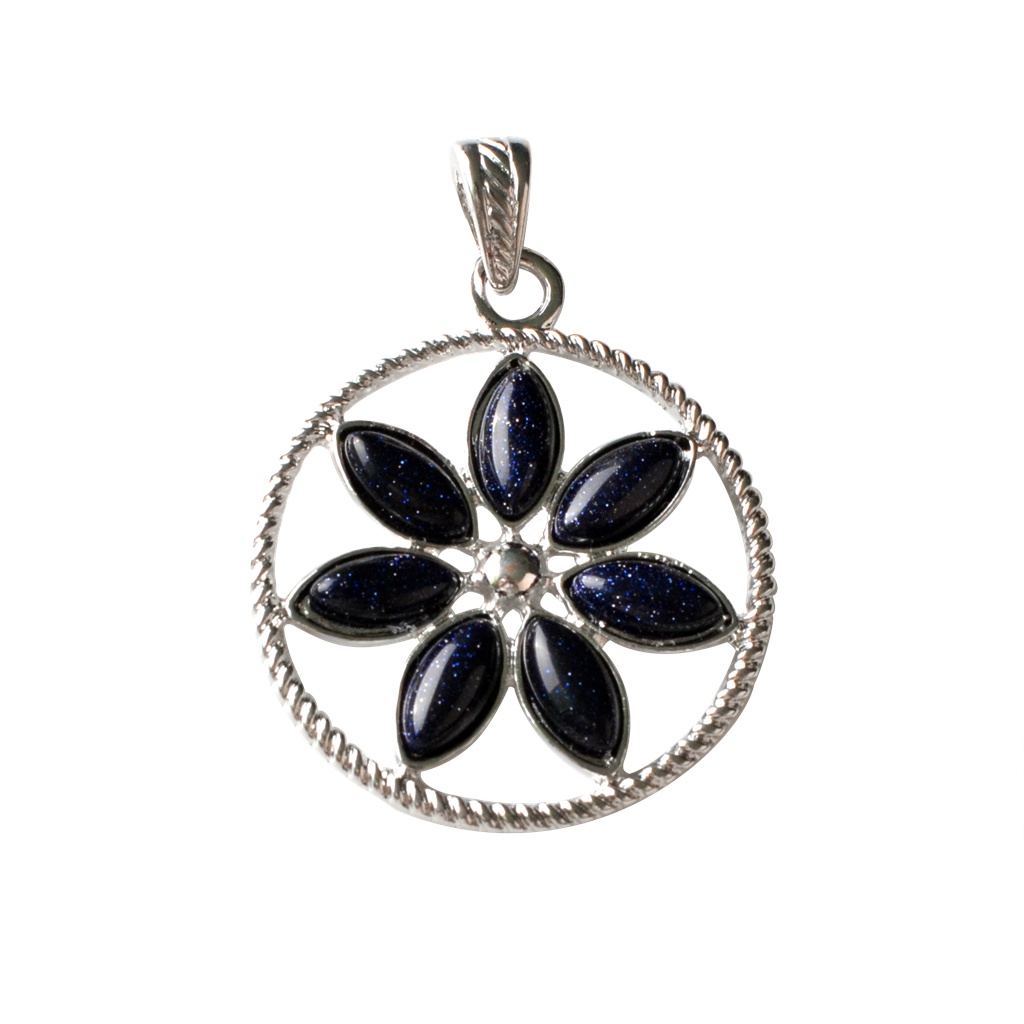 7 petals flower pendant ladies color rainbow romantic pendant necklace daily clothes wild