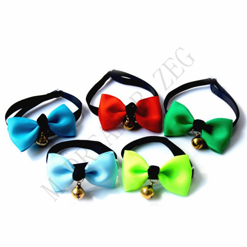 100 Colors Pets Necklace Adjustable Strap for Cat Collar Dogs Accessories Dog Tie Puppy Bow Ties Pet supplies