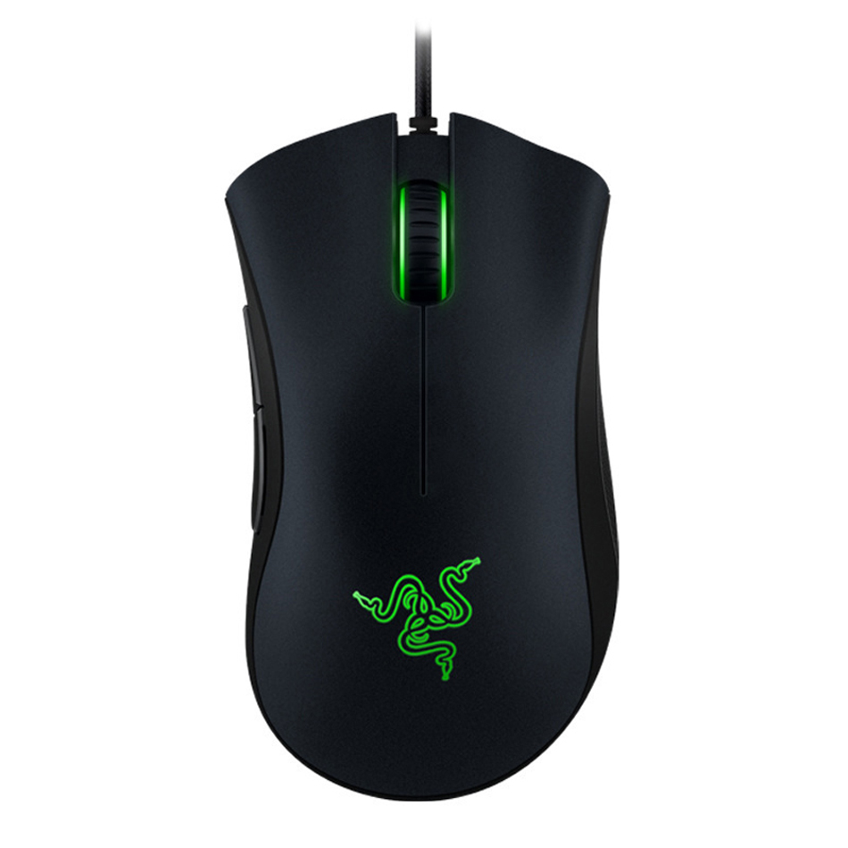 

Razer DeathAdder Chroma Multi Color Ergonomic wired Gaming Mouse 6400 DPI Sensor Comfortable Grip Worlds Computer Gaming Mouse for free ship