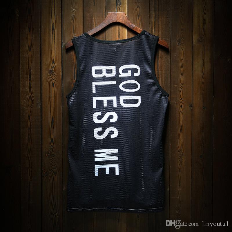 Tank Tops Men's 2019 Summer 3d Mesh Vest Fit Slim Sleeveless Tee Shirts Bodybuilding Clothing hot sale