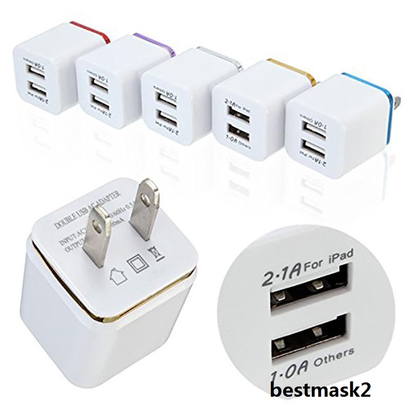 Cell Phones Adapter High Quality 5V 2.1/1A Double US AC Travel USB Wall Charger for Samsung Galaxy HTC
Cell Phones Adapter High Quality 5V 2.1/1A Double US AC Travel USB Wall Charger for Samsung Galaxy HTC
