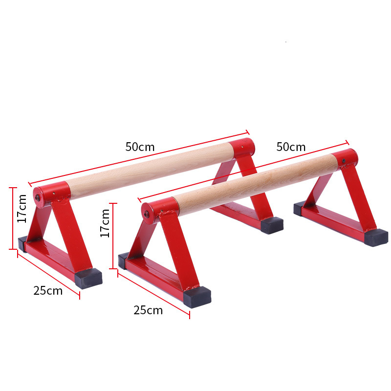 Wooden Parallettes Set Push-up Parallel Bars Stretch Double Rod Stand Calisthenics Handstand Anti Gravity Fitness Equipment F20 Y200506