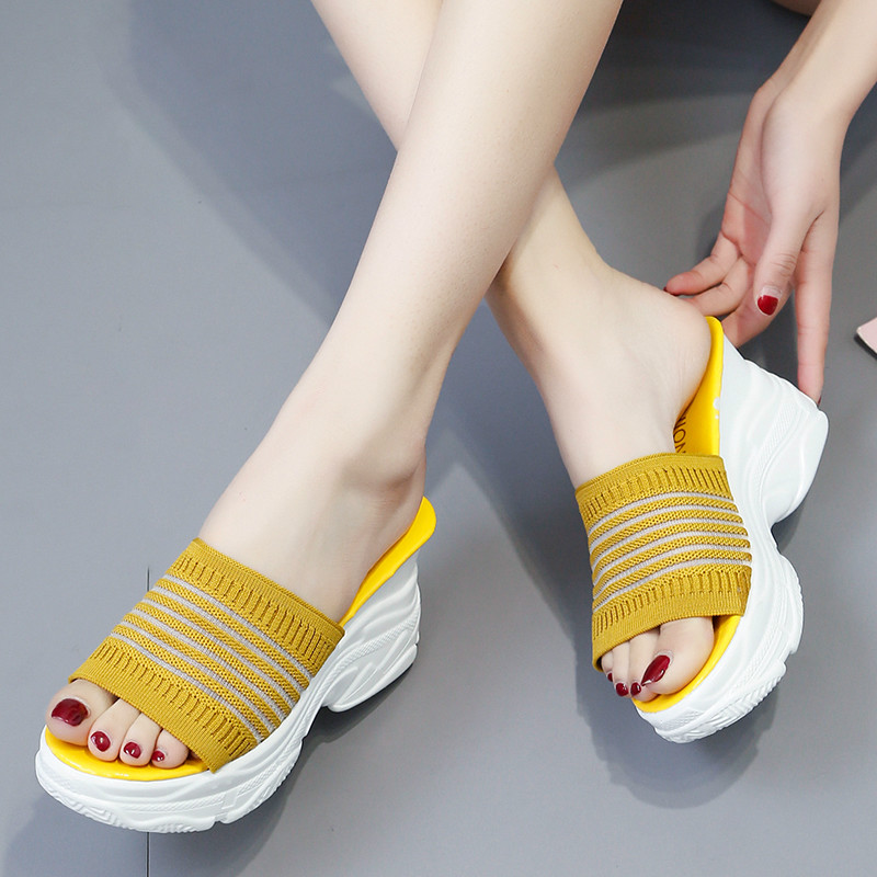Cotton Fabric Platform Wedge Slippers Women Shoes Mules Clog Gingham Sandals Girls Flip Flop Slides Pantuflas De Mujer Yellow, Black
Cotton Fabric Platform Wedge Slippers Women Shoes Mules Clog Gingham Sandals Girls Flip Flop Slides Pantuflas De Mujer Yellow, Black