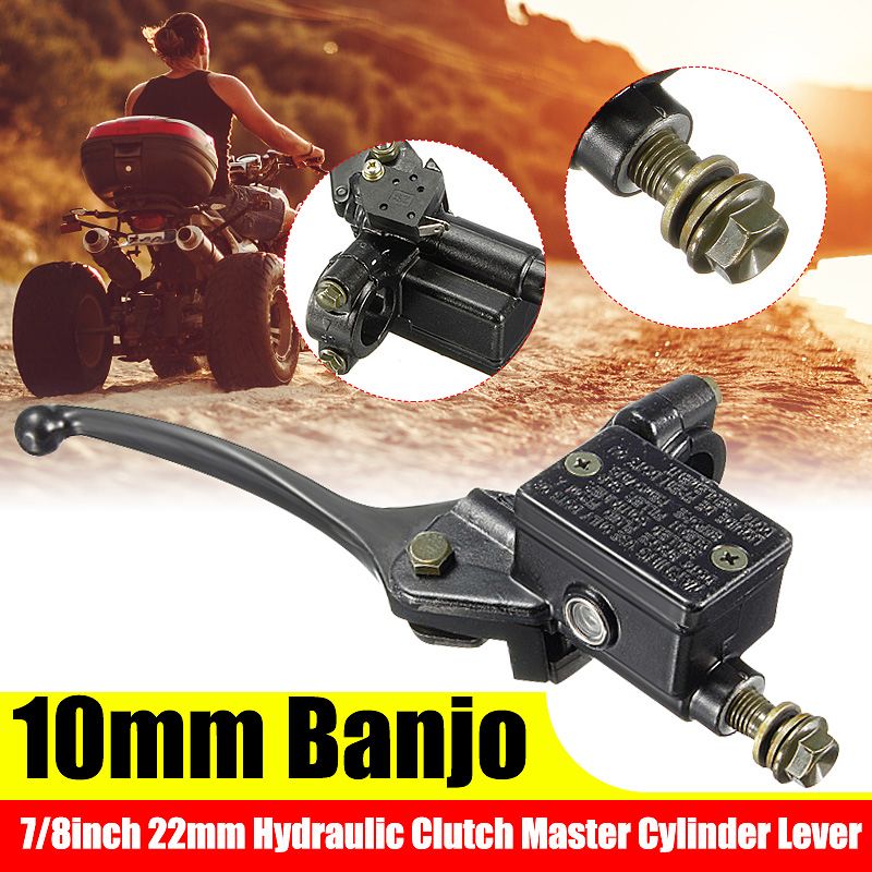 Motorcycle Handlebar Hydraulic Brake Clutch Master Cylinder Lever with 10mm Banjo For 90cc 110cc 125cc Pit Dirt Bikes
Motorcycle Handlebar Hydraulic Brake Clutch Master Cylinder Lever with 10mm Banjo For 90cc 110cc 125cc Pit Dirt Bikes