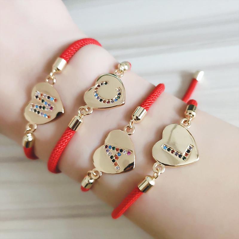 Initial Bracelets for Women Jewelry Red Rope Thread Adjustable Cubic Zirconia 26 Alphabet Letter Charm Bracelet Zircon
Initial Bracelets for Women Jewelry Red Rope Thread Adjustable Cubic Zirconia 26 Alphabet Letter Charm Bracelet Zircon