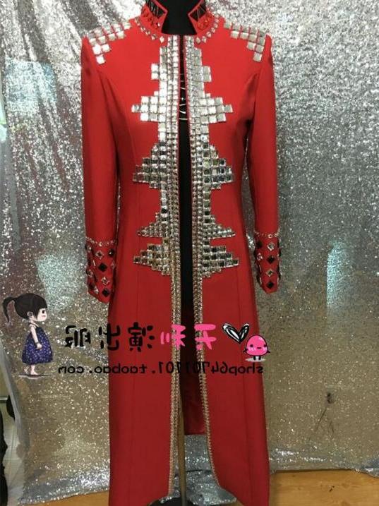 Men Stage Glass drill Windbreaker Coat New Men' Luxury Handmade Red Slim Long Jacket Male Singer Performance Outerwear
Men Stage Glass drill Windbreaker Coat New Men' Luxury Handmade Red Slim Long Jacket Male Singer Performance Outerwear