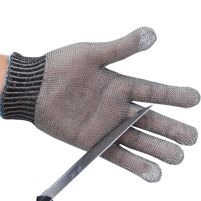 High performance gloves Stainless steel grade 5 steel wire plus PE ring iron gloves single Safety Cut Proof, As pic
High performance gloves Stainless steel grade 5 steel wire plus PE ring iron gloves single Safety Cut Proof, As pic