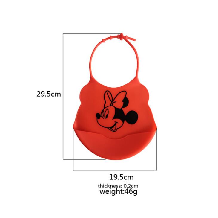 Waterproof Bibs for Toddlers 100% Food Grade Silicone Baby Bibs Easy to Clean Feeding Bib Comfortable Soft Adjustable Baby Bibs Cute Design