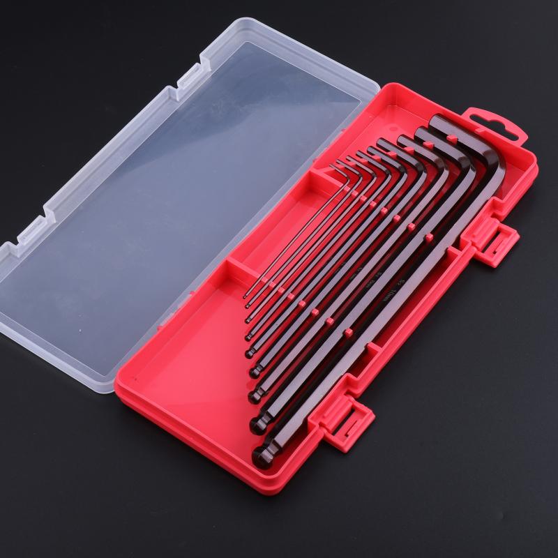 9pcs Hexagon Set 1.5mm-10mm Metric Size Key Allen Wrenches S2 Alloy Steel Spanner Long Arm Key Set
9pcs Hexagon Set 1.5mm-10mm Metric Size Key Allen Wrenches S2 Alloy Steel Spanner Long Arm Key Set