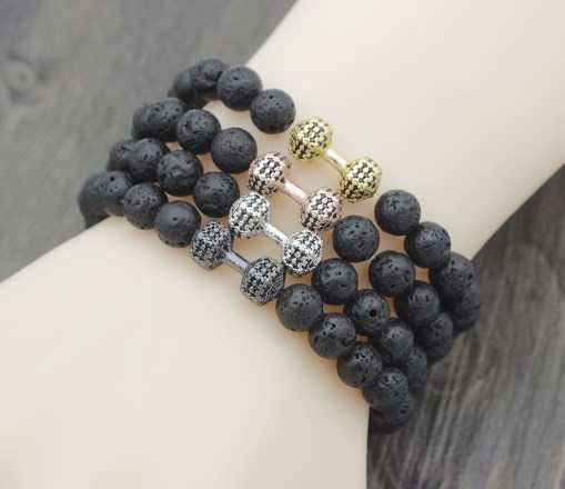 8mm hv43 Dumbbell micro pave cz zircon elastic thread black volcanic lava Stone bead essential oils diffuser Bracelet Bangles
8mm hv43 Dumbbell micro pave cz zircon elastic thread black volcanic lava Stone bead essential oils diffuser Bracelet Bangles