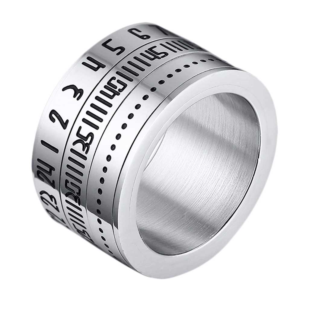 Men's Arabic Numerals Style Ring Stainless Steel Rings for Men Wedding Ring Cool Simple Band
Men's Arabic Numerals Style Ring Stainless Steel Rings for Men Wedding Ring Cool Simple Band