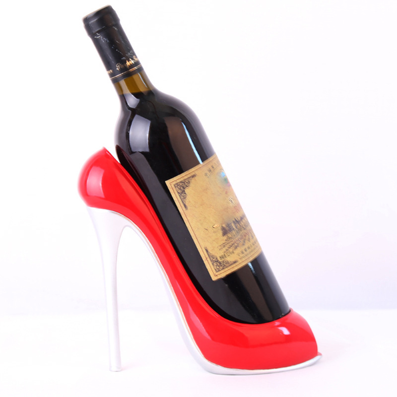 Champagne Wine Bottle Holder High Heel Shoe Stylish Rack Basket Accessories for Home Bar Accessories Home Bars Gift