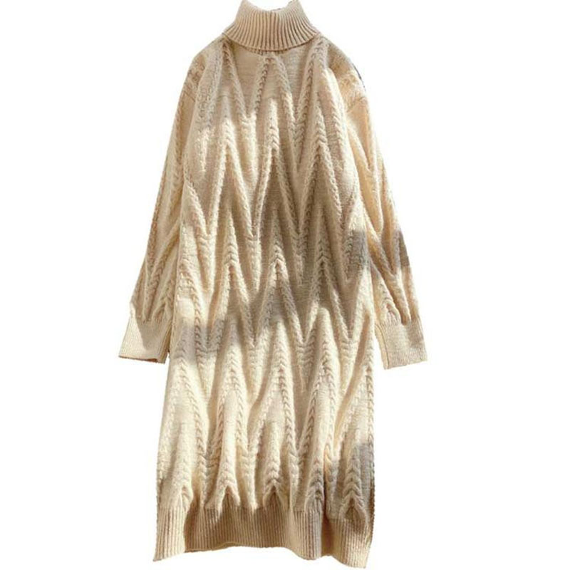 2020 Twisted Warm Soft Knee Length Knit Dress Roupa Feminino Turtleneck Knit Sweaters Women Winter Long Sweater and Pullovers, Gray
2020 Twisted Warm Soft Knee Length Knit Dress Roupa Feminino Turtleneck Knit Sweaters Women Winter Long Sweater and Pullovers, Gray