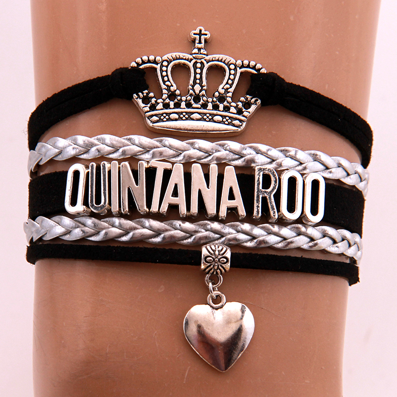 Infinity Love Quintanaroo Bracelets Bangles Heart Charm Handmade Pu Leather Bracelet Jewelry For Woman Man Drop Shipping
Infinity Love Quintanaroo Bracelets Bangles Heart Charm Handmade Pu Leather Bracelet Jewelry For Woman Man Drop Shipping
