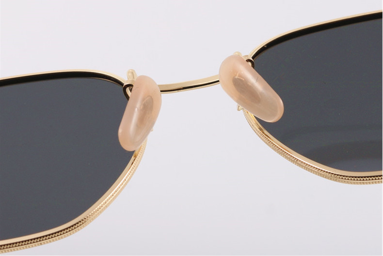 BARCUR Classic Retro Reflective Sunglasses Man Hexagon Sunglasses Metal Frame Eyewear Sun Glasses With Box Oculos De Sol gafas T191230