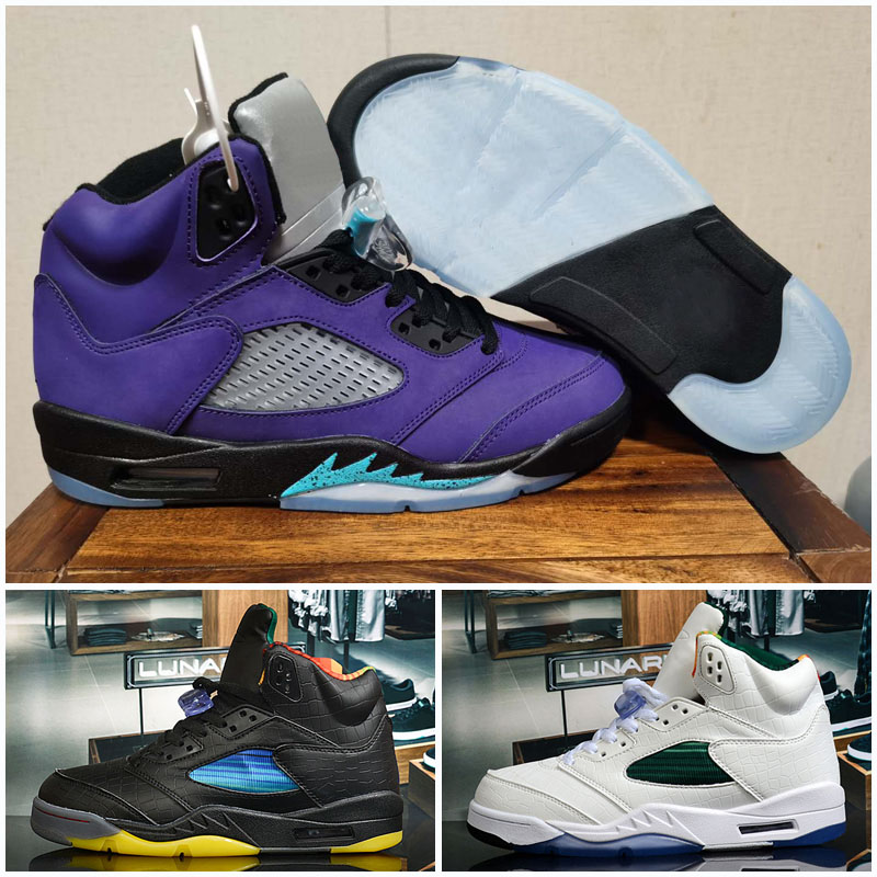 Jumpman 5 5s OG Alternate Grape men Basketball shoes Fire Red Top 3 travis scotts triple black oil grey reflective mens trainers Sneakers, As photo 2
Jumpman 5 5s OG Alternate Grape men Basketball shoes Fire Red Top 3 travis scotts triple black oil grey reflective mens trainers Sneakers, As photo 2