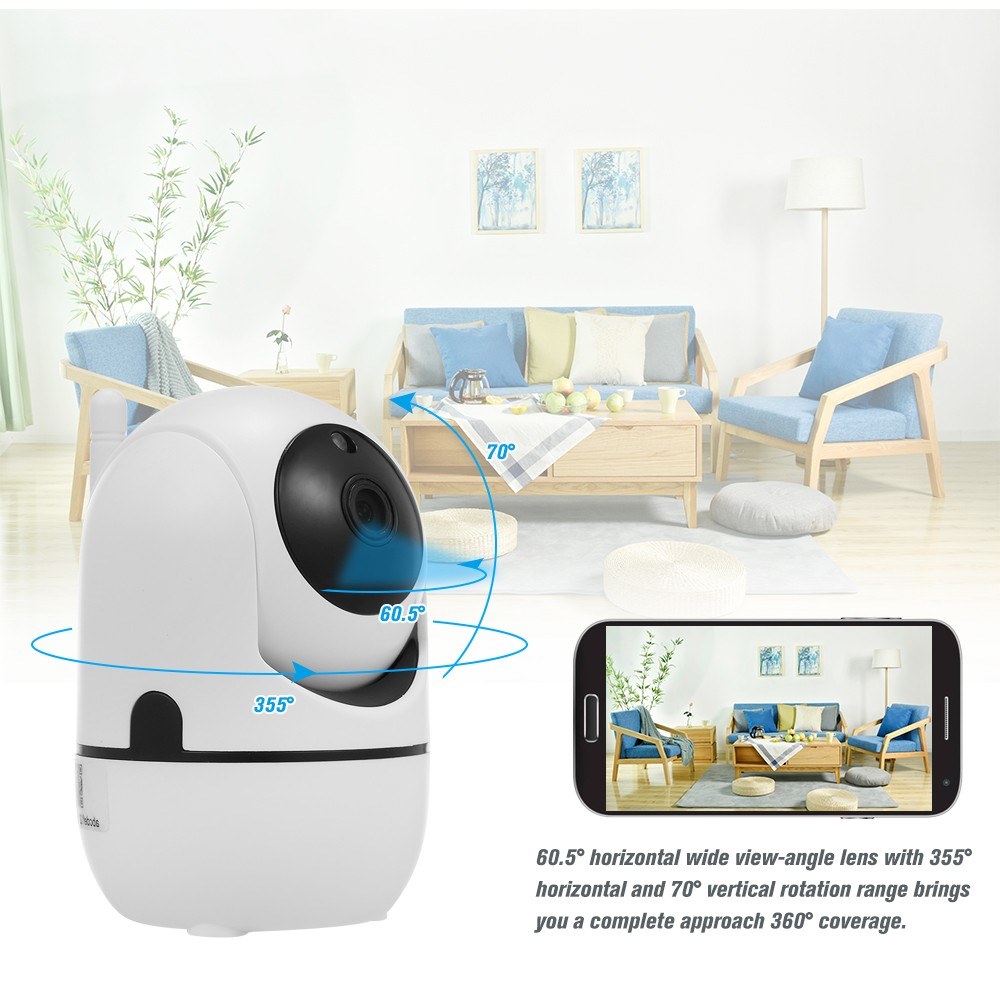 Wifi IP Camera 1080P Wireless Video Cameras Baby Monitor Two Way Audio with Motion Detection Tracking Voice Alarm Night Vision Home Security