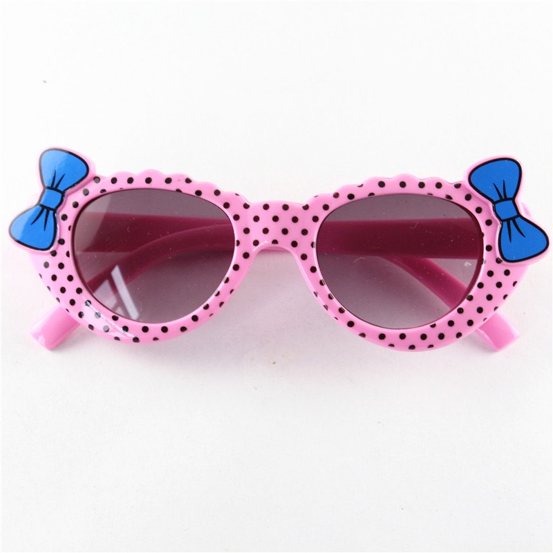Cute Kids Sunglasses Lovely Knot Bow Cat Eye Frame Sun Glasses Children Eyeglasses UV400 Wholesale Z260305