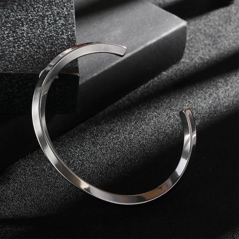 1 Pcs Silver Black color for Man and Women Quality Stainless Steel Punk Bangle Bracelet Titanium Jewelry
1 Pcs Silver Black color for Man and Women Quality Stainless Steel Punk Bangle Bracelet Titanium Jewelry