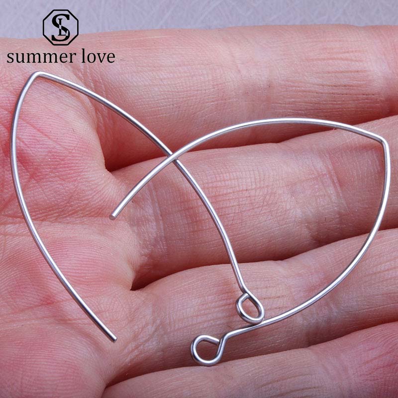 Newest Fashion DIY Stainless Steel Silver Long Ear Hook Earrings Accessories For Women 35mmx40mm Size Jewelry Making
Newest Fashion DIY Stainless Steel Silver Long Ear Hook Earrings Accessories For Women 35mmx40mm Size Jewelry Making