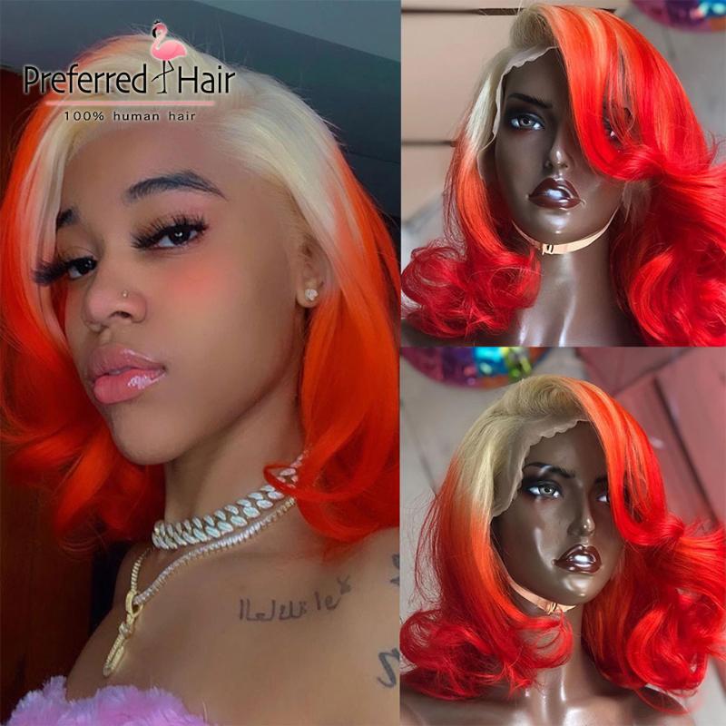 Preferred 613 Orange Short Human Hair Wigs Remy Brazilian Pink Ombre Lace Front Wig Glueless Full Lace Human Hair Wigs for Women
Preferred 613 Orange Short Human Hair Wigs Remy Brazilian Pink Ombre Lace Front Wig Glueless Full Lace Human Hair Wigs for Women