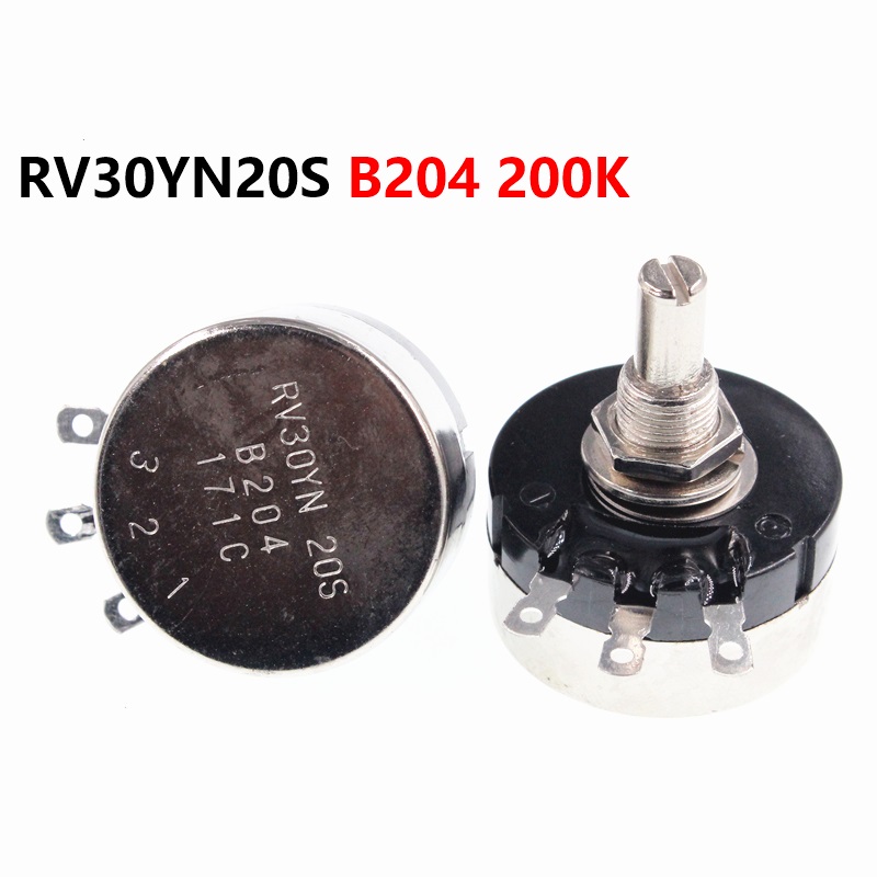 RV30YN20S B204 200K 3W single turn carbon film potentiometer adjustable resistor