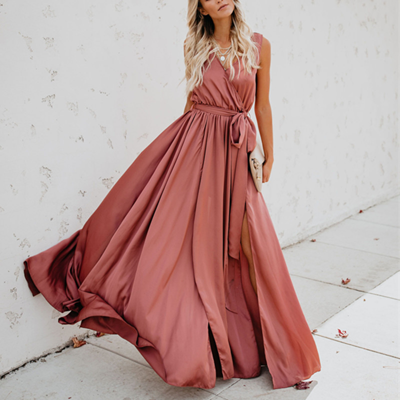 Summer Women Dress Long Sleeve V-neck Belt Loose Split Long Maxi Boho Bohemia Sunsuit Casual Beach Dress, Green
Summer Women Dress Long Sleeve V-neck Belt Loose Split Long Maxi Boho Bohemia Sunsuit Casual Beach Dress, Green