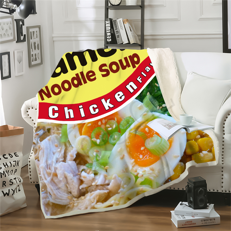 Gourmet Chicken Noodles Blanket 3D Print Hand-Pulled Noodle Double Layer Blanket Sofa Travel Throw Blankets Teens Bedding Plush Quilt
Gourmet Chicken Noodles Blanket 3D Print Hand-Pulled Noodle Double Layer Blanket Sofa Travel Throw Blankets Teens Bedding Plush Quilt