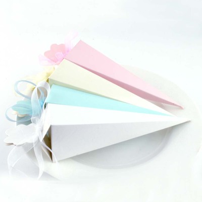 Cute Multicolor Cone Shape Wedding Candy Box Wedding Favor and Gifts Marriage Cajas Baby Shower Paper Gift Box Packaging
Cute Multicolor Cone Shape Wedding Candy Box Wedding Favor and Gifts Marriage Cajas Baby Shower Paper Gift Box Packaging