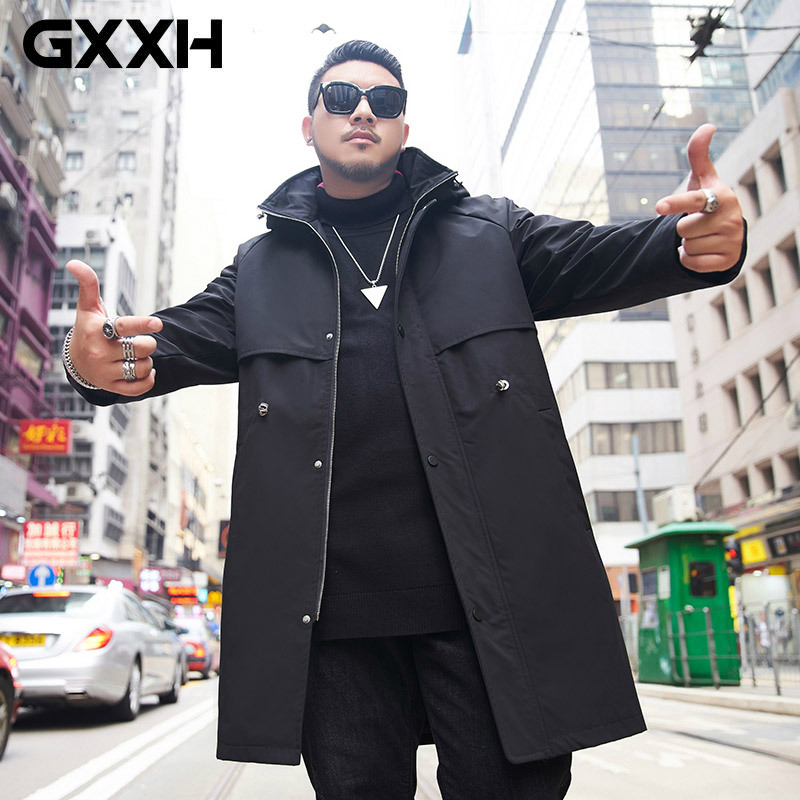 GXXH Autumn Winter New Design Trench Men Fashion Hooded Trench Men's Long Overcoat Big Plus Size 7XL Male Oversize Coats, T19757
GXXH Autumn Winter New Design Trench Men Fashion Hooded Trench Men's Long Overcoat Big Plus Size 7XL Male Oversize Coats, T19757