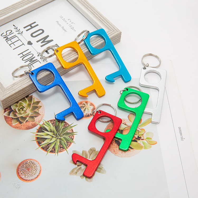 Contactless Key chain operner Door Opener metal pendant opener press non-touch Press Elevator Tool 5color T2I51091
Contactless Key chain operner Door Opener metal pendant opener press non-touch Press Elevator Tool 5color T2I51091