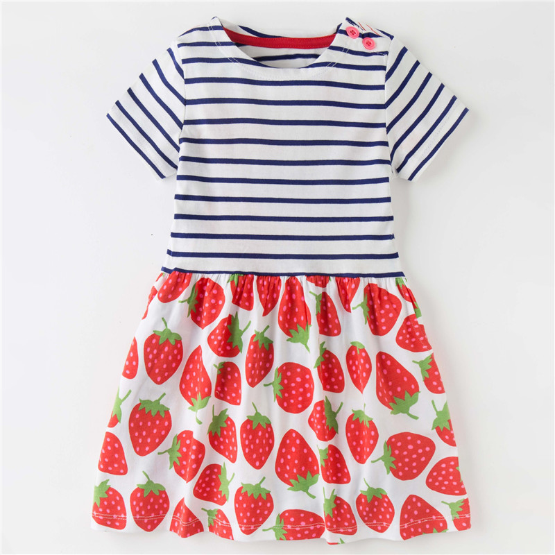 Top brand Baby dresses clothing for girl 3-12T cotton striped strawberry printed kids clothes summer princess children's frocks, T186044 navy white
Top brand Baby dresses clothing for girl 3-12T cotton striped strawberry printed kids clothes summer princess children's frocks, T186044 navy white