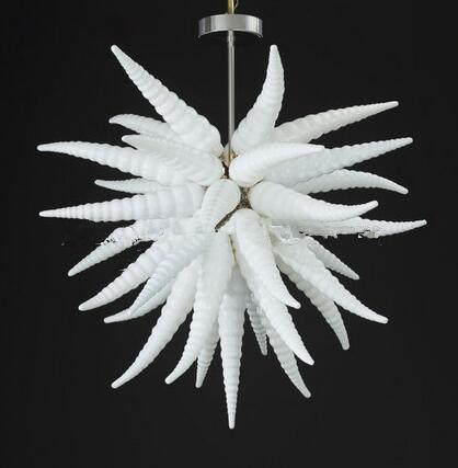 Lamps European White Color Spirals Chandeliers Lighting Modern Hand Blown Glass Pendant Lights LED Light Source 24 Inches
Lamps European White Color Spirals Chandeliers Lighting Modern Hand Blown Glass Pendant Lights LED Light Source 24 Inches