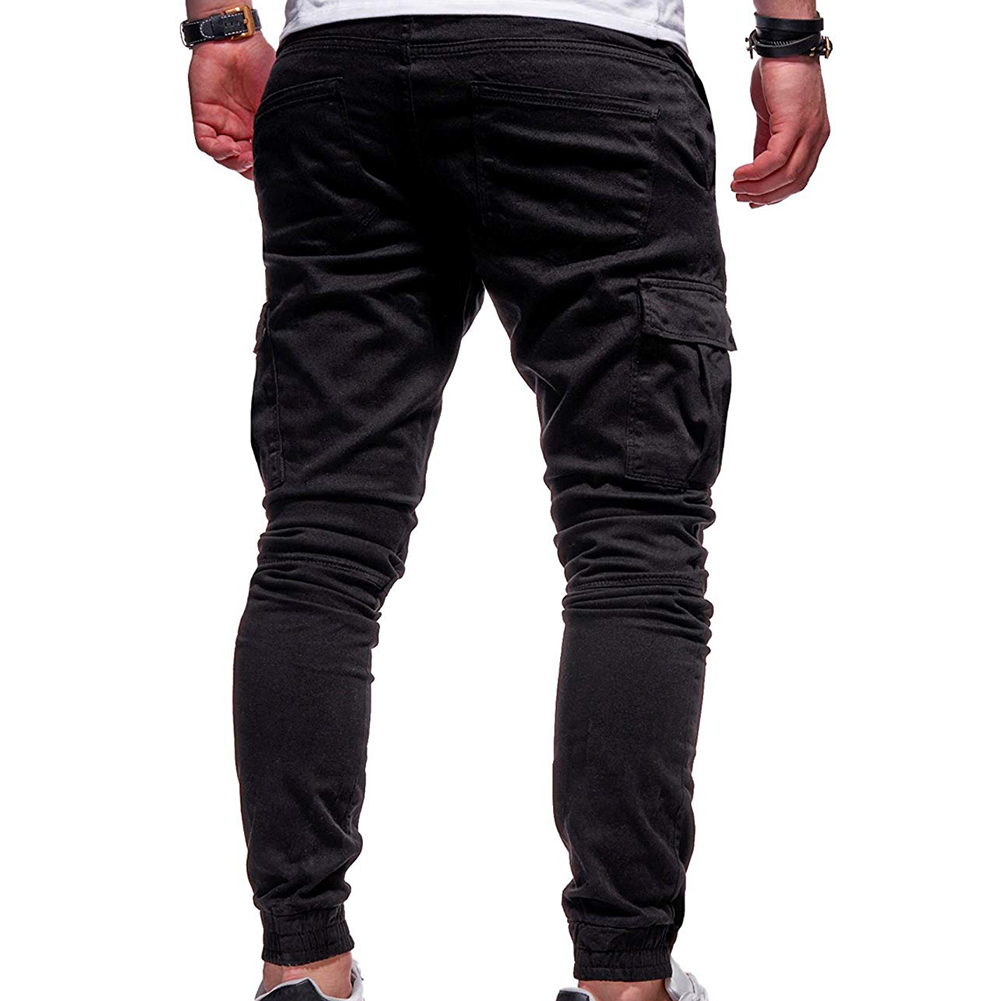 Mens Joggers Pants Black Trousers Sweat Pants Streetwear Dance Sports Sweatpants Casual Drawstring Hip Hop Mens Cloth - view 7