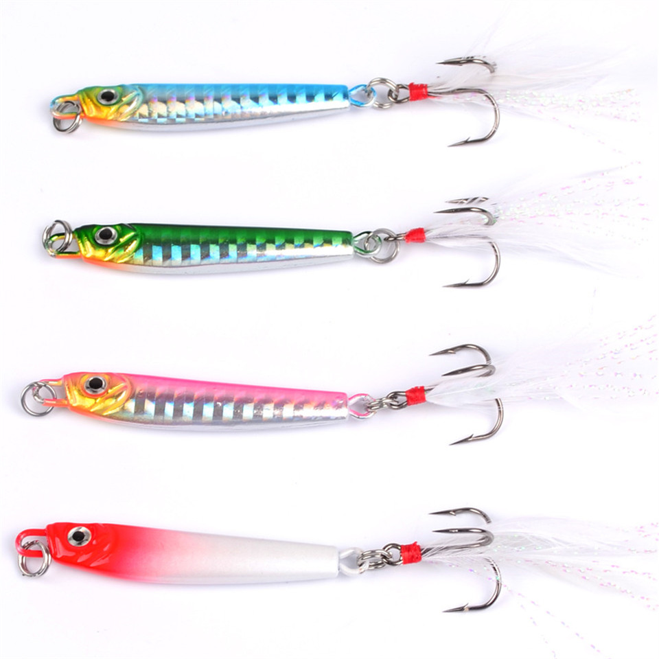 Mixed 4 Color 55mm 12.56g Jigs Fishing Hooks Fishhooks 6# Hook Metal Baits & Lures Artificial Bait Pesca Fishing Tackle Accessories
Mixed 4 Color 55mm 12.56g Jigs Fishing Hooks Fishhooks 6# Hook Metal Baits & Lures Artificial Bait Pesca Fishing Tackle Accessories