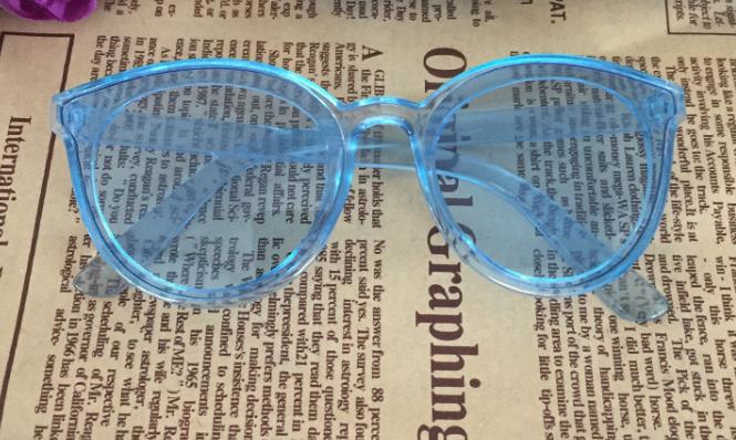 Kids Fashion Cat Eye Round Sunglasses For Girls Boys UV Protection Mirror Lens Clear Lense Children Sunblock