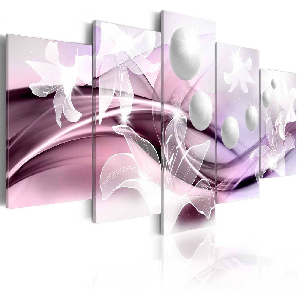 2019 Canvas Print Modern Abstract Floral Flower Lily Painting Home Decoration, Choose Color & Size( No Frame )