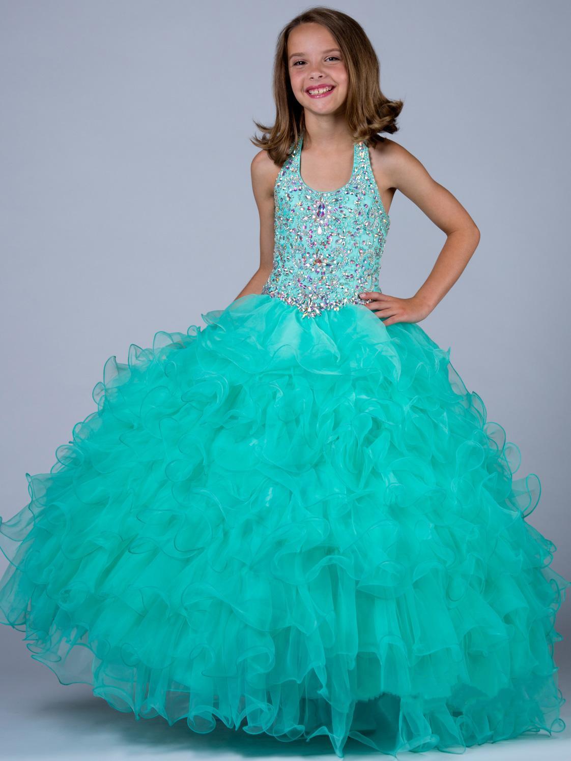 Sexy Jade Little Rosie Girls Pageant Dresses Halter Backless Ball Gown Tiered Flower Girl Dreses Wedding Prom Junior Bridesmiad Dresses, Fuchsia
Sexy Jade Little Rosie Girls Pageant Dresses Halter Backless Ball Gown Tiered Flower Girl Dreses Wedding Prom Junior Bridesmiad Dresses, Fuchsia