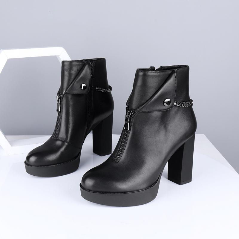 Cool Chain Boots High Quality Sheepskin Comfortable Square Heel Special Design Handmade Shoes New Women's Boots, Wine red
Cool Chain Boots High Quality Sheepskin Comfortable Square Heel Special Design Handmade Shoes New Women's Boots, Wine red