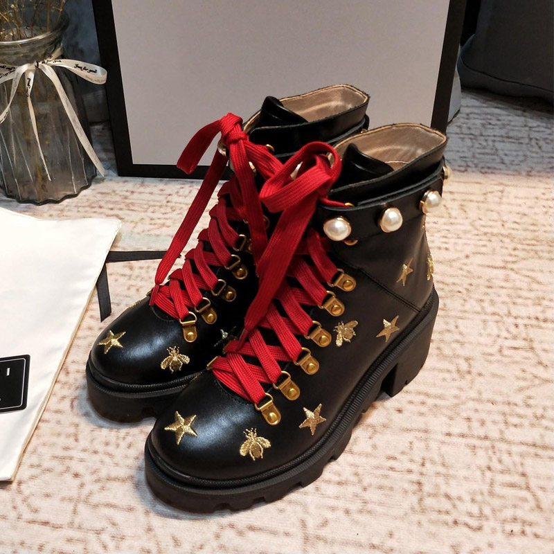 Hot Sale- Luxury Designer Sexy Thick Heel Desert Platform Boot Bee Star Genuine Leather Winter Shoe Size 35-41 e6, Rhinestone
Hot Sale- Luxury Designer Sexy Thick Heel Desert Platform Boot Bee Star Genuine Leather Winter Shoe Size 35-41 e6, Rhinestone