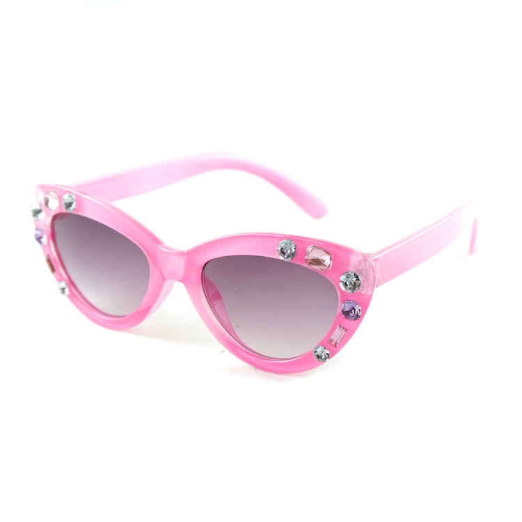 Fashion Cateye Sunglasses For Kids With Rhinestones Pretty Girls Baby Sun Glasses 7 Colors Wholesale Z260305