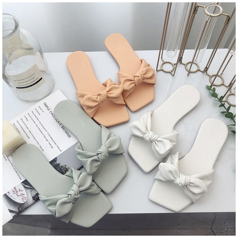 Bohemian Women Bow Flat Slippers Summer Outdoor Non-slip Beach Shoes Flip Flops Slip On Slippers Slides Zapatos Mujer, Green
Bohemian Women Bow Flat Slippers Summer Outdoor Non-slip Beach Shoes Flip Flops Slip On Slippers Slides Zapatos Mujer, Green