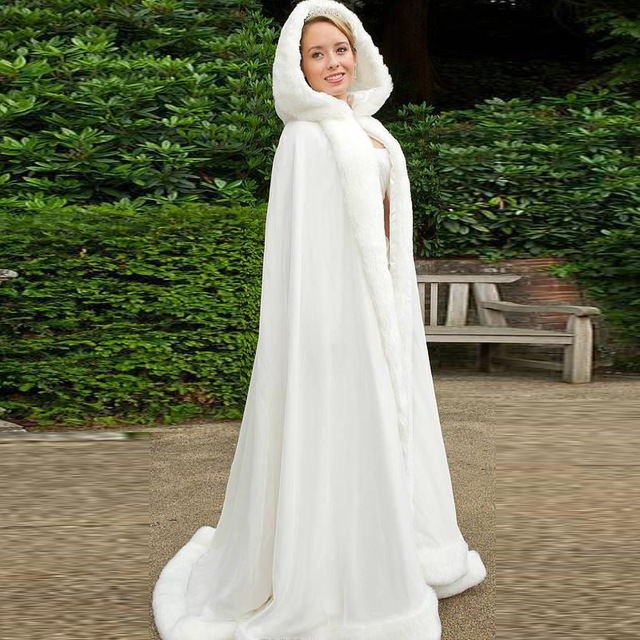 Warm Winter Bridal Cape for Brides Fur Women Jacket Bridal Christmas Floor Length Cloaks custom made Long Party Wedding Coat