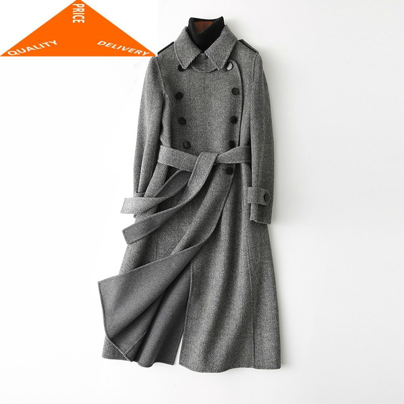 Women Winter Jacket 900% Wool Coat Female Autumn Spring Double Breasted Sided Woolen Overcoat Long Outwear 2020 LWL9323, Khaki
Women Winter Jacket 900% Wool Coat Female Autumn Spring Double Breasted Sided Woolen Overcoat Long Outwear 2020 LWL9323, Khaki